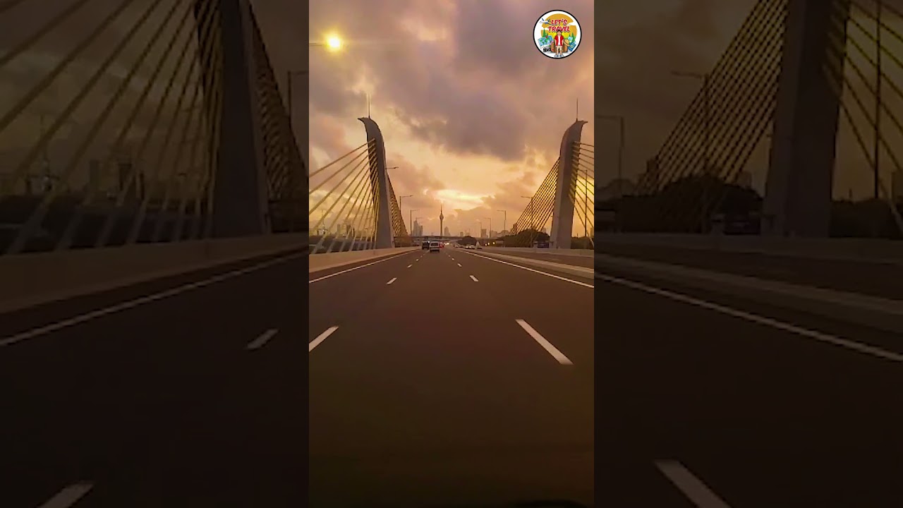 Colombo to katunayaka highway/ kalaniya bridge #highway  #bridge  #shorts