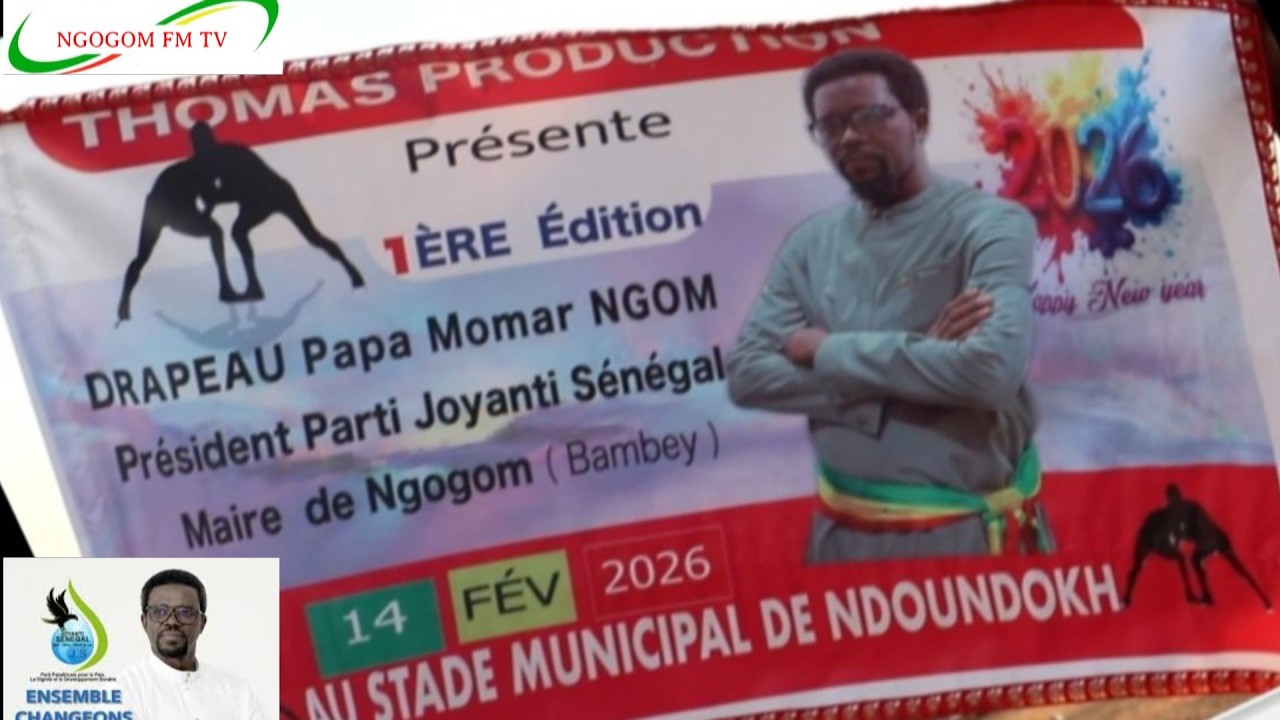 Thomas Production présente la Première édition du Drapeau Pape Momar Ngom, Maire de Ngogom.