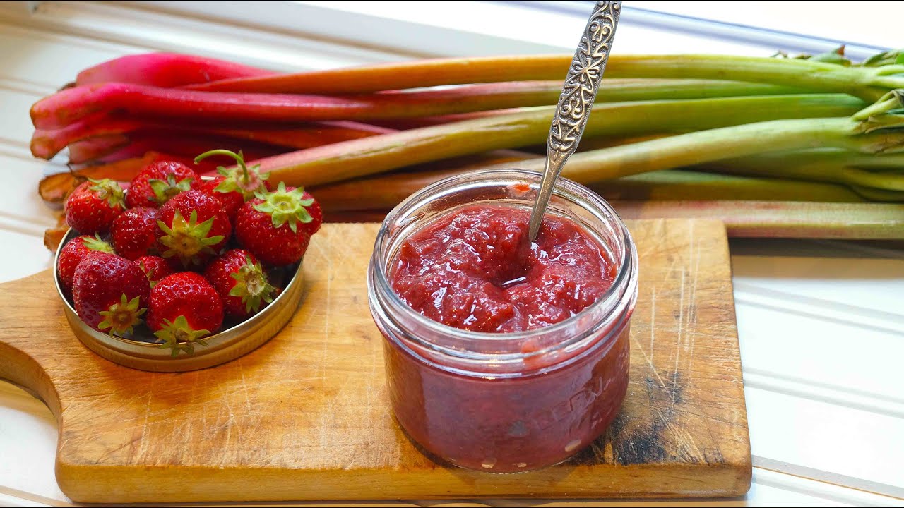 Confiture santé fraise rhubarbe | Camille Cuisine
