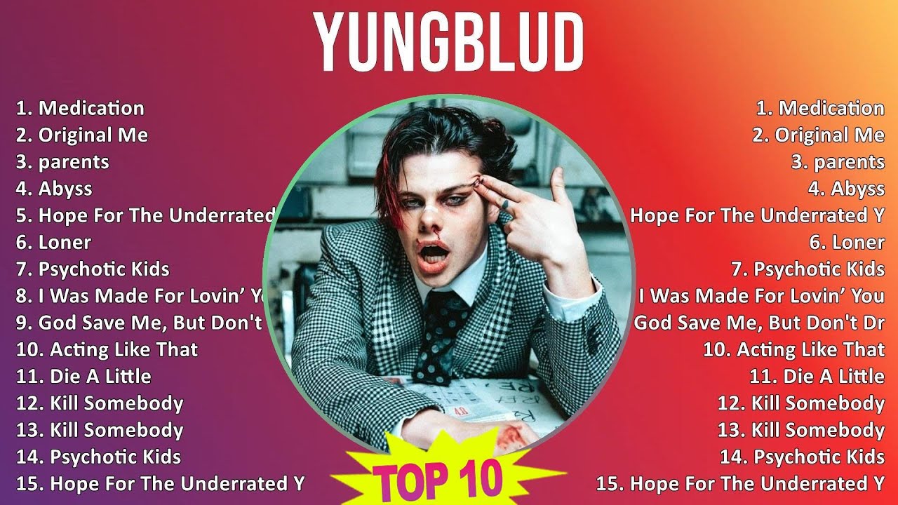 YUNGBLUD 2025 MIX The Very Best - Medication, Original Me, parents, Abyss