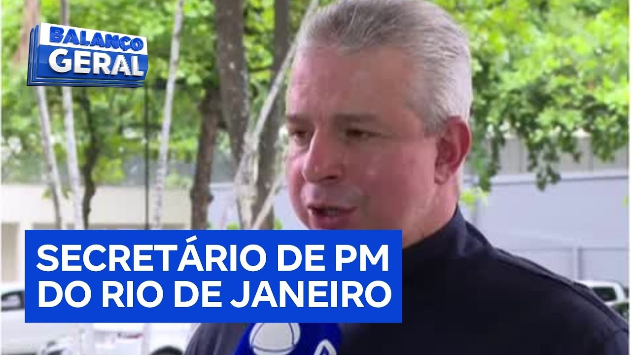 Balanço Geral entrevista secretário da Polícia Militar do Rio de Janeiro