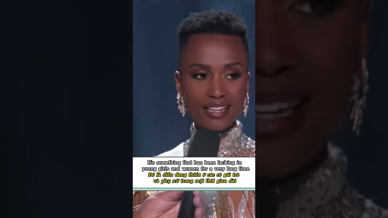 Học tiếng anh qua c&acirc;u trả lời ứng xử hoa hậu | Miss Universe 2019