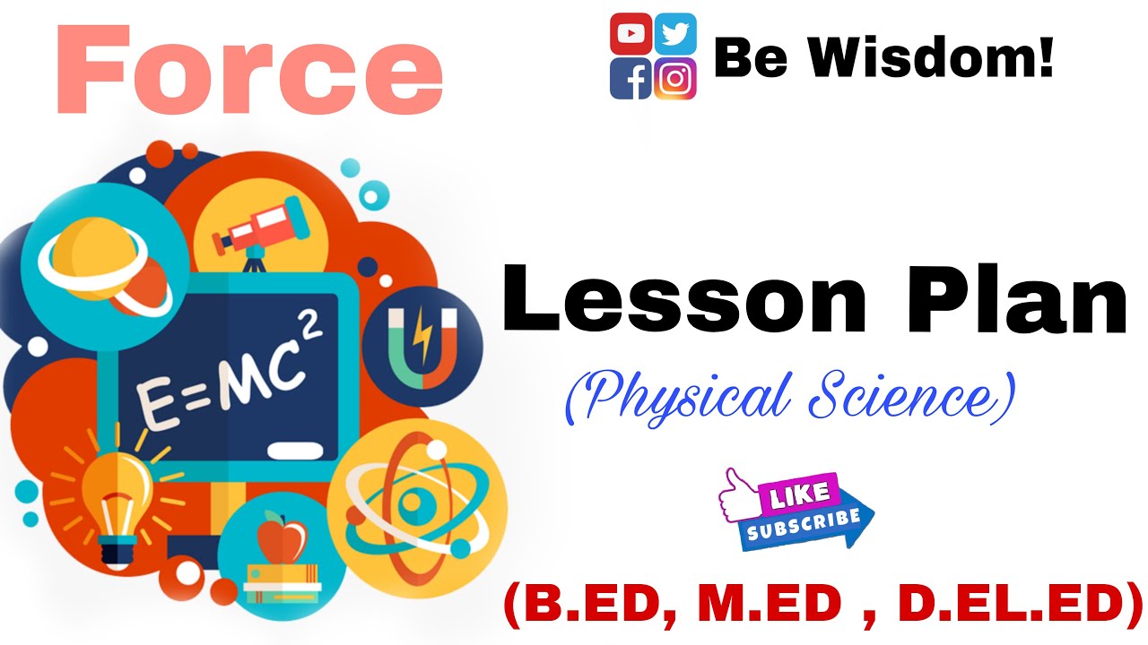 Physical Science Lesson Plan Force(भौतिकविज्ञान-पाठ योजना-बल) MicroTeaching B.ED, D.el.ed,M.ed #CSJM