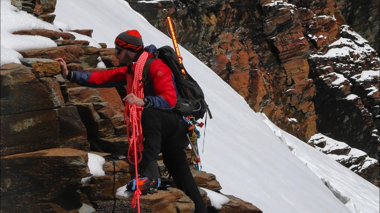 Cabane d'Orny and Summit of Vincent Pyramid (4215m )