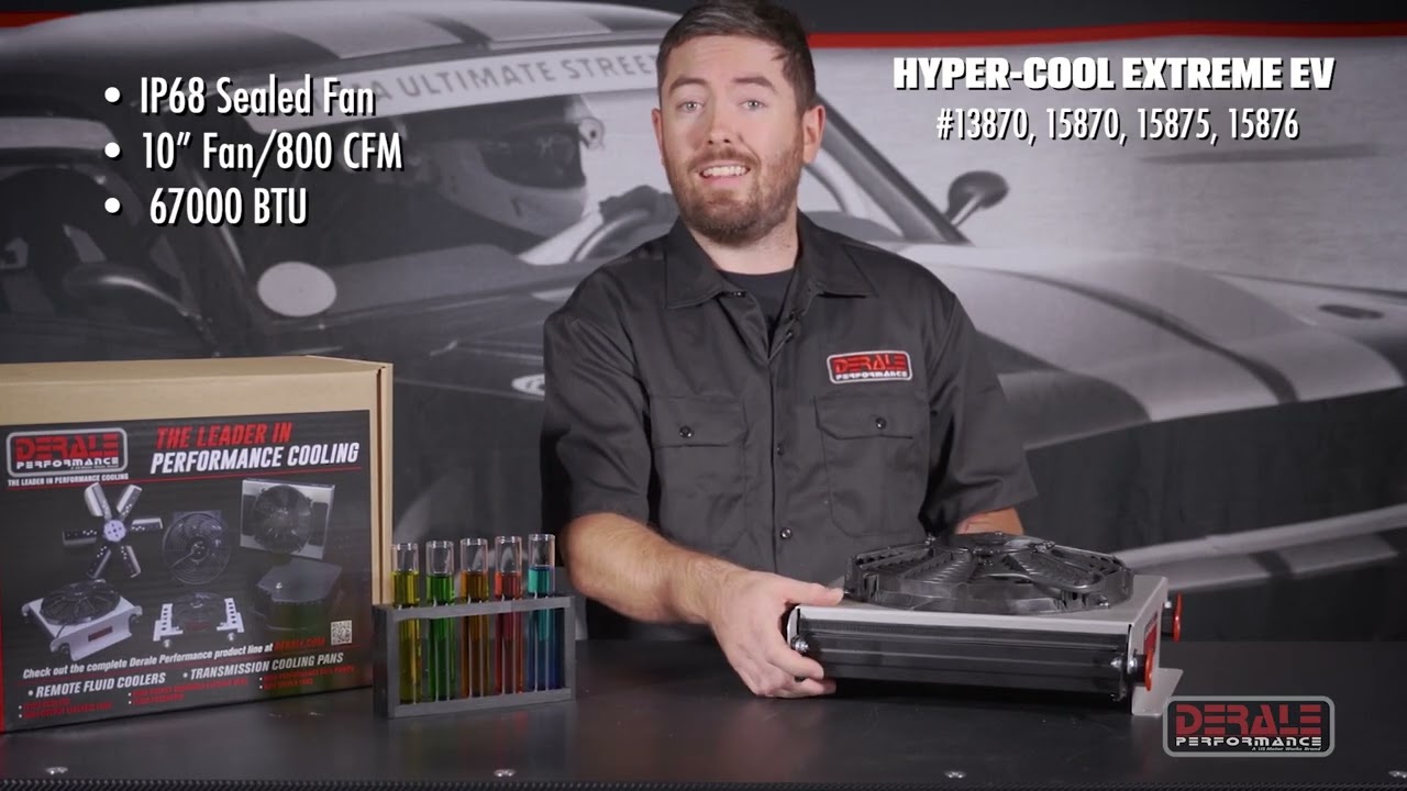 Derale Hyper-Cool Extreme EV Coolers &ndash; Powerful 67,000 BTU Battery Cooling for Electric Vehicles
