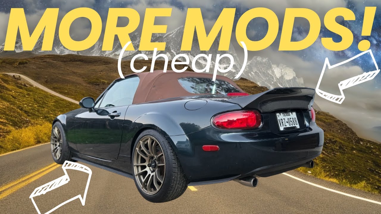 NC MIATA BUDGET BUILD (PART 3): Home Depot side splitters & eBay spoiler: a rip off?