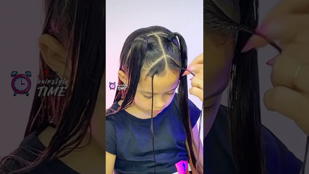 How to Do Mira&rsquo;s Hairstyle from K-Pop Demon Hunters 🤩 Kids hairstyle