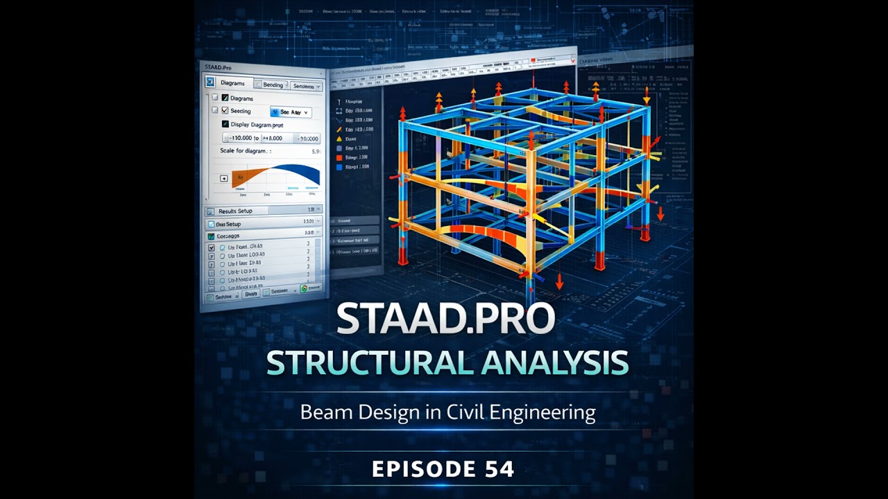 EP 53: Structural Analysis and Beam Design Using STAAD.Pro