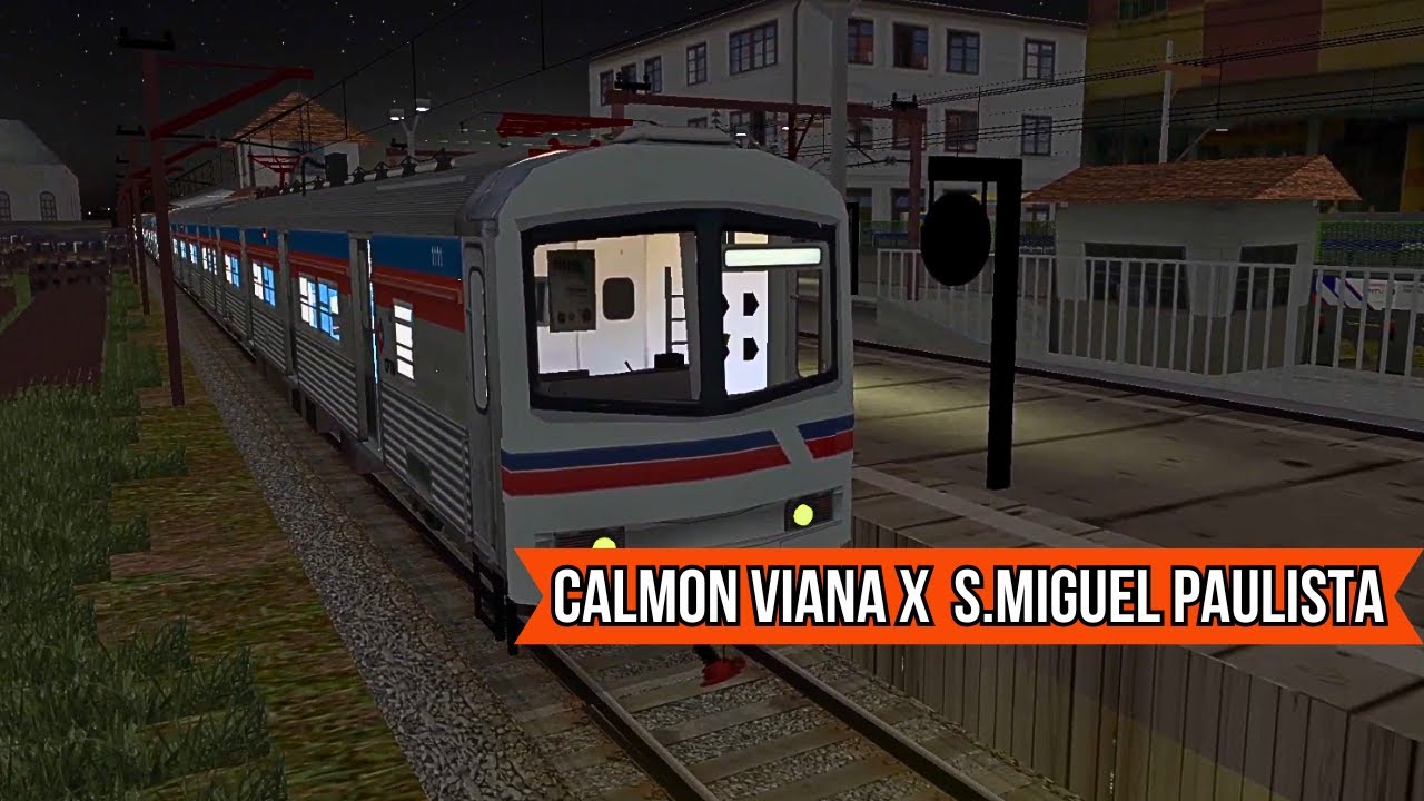 🔴Open BVE CPTM |  Frota Mafersa Série 1100 | Calmon Viana x São Miguel Paulista | Simulador de Trem