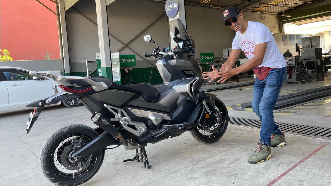 HONDA X-ADV 750 أخيرا لقينا الدراجة النارية لبغ اخي ادم دب نمشيو  نقلبو مطور بش اشريه