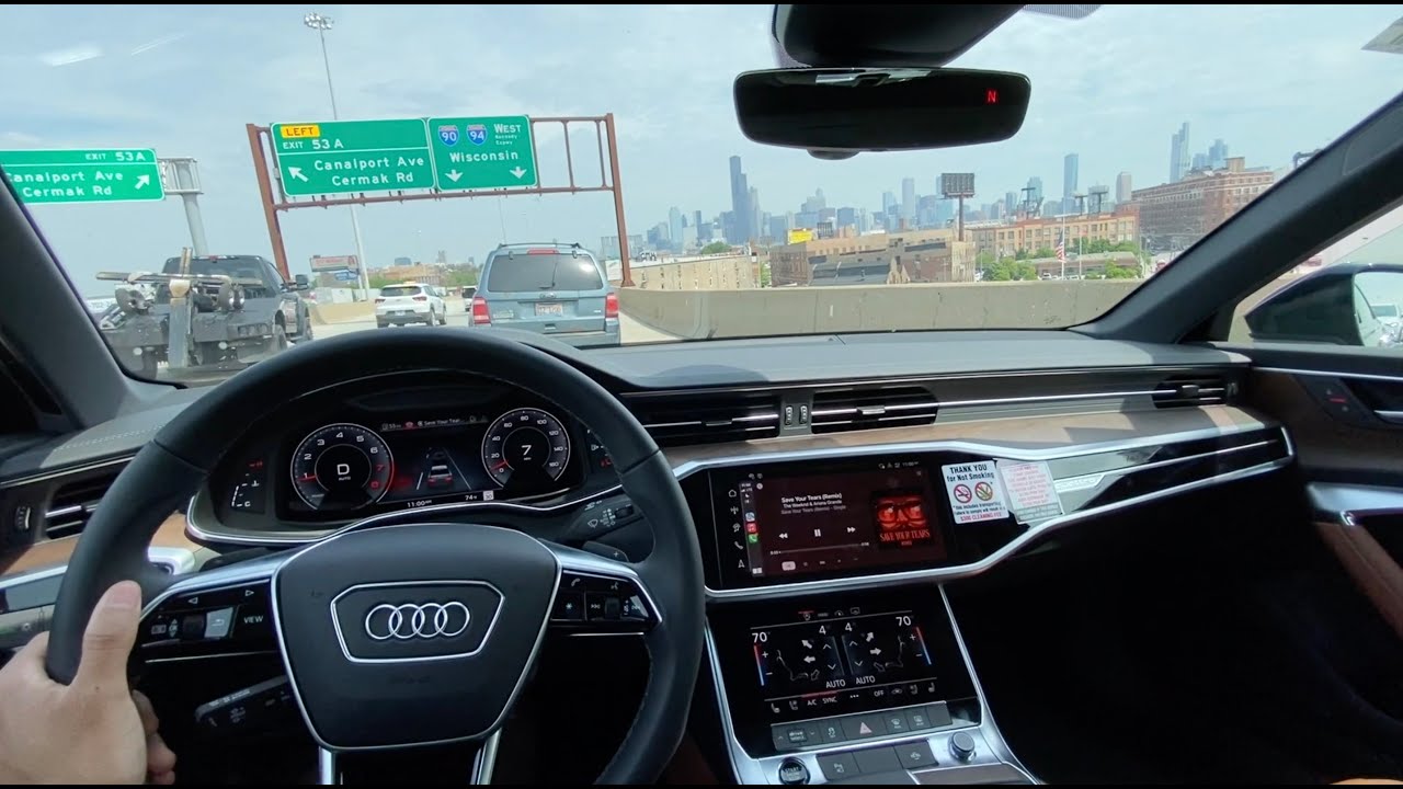 2024 AUDI A6 DAY POV DRIVE TO DOWNTOWN CHICAGO