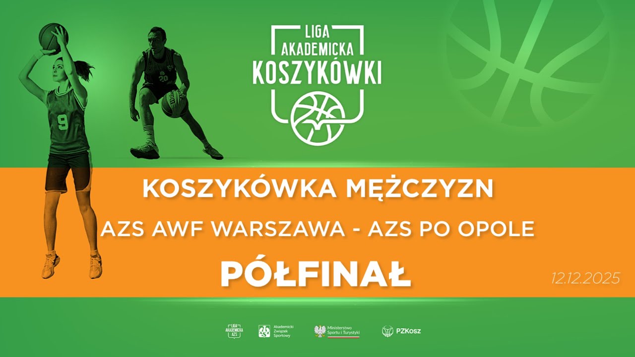 Liga Akademicka AZS | P&oacute;łfinał | Koszyk&oacute;wka M | AZS AWF Warszawa - AZS PO Opole