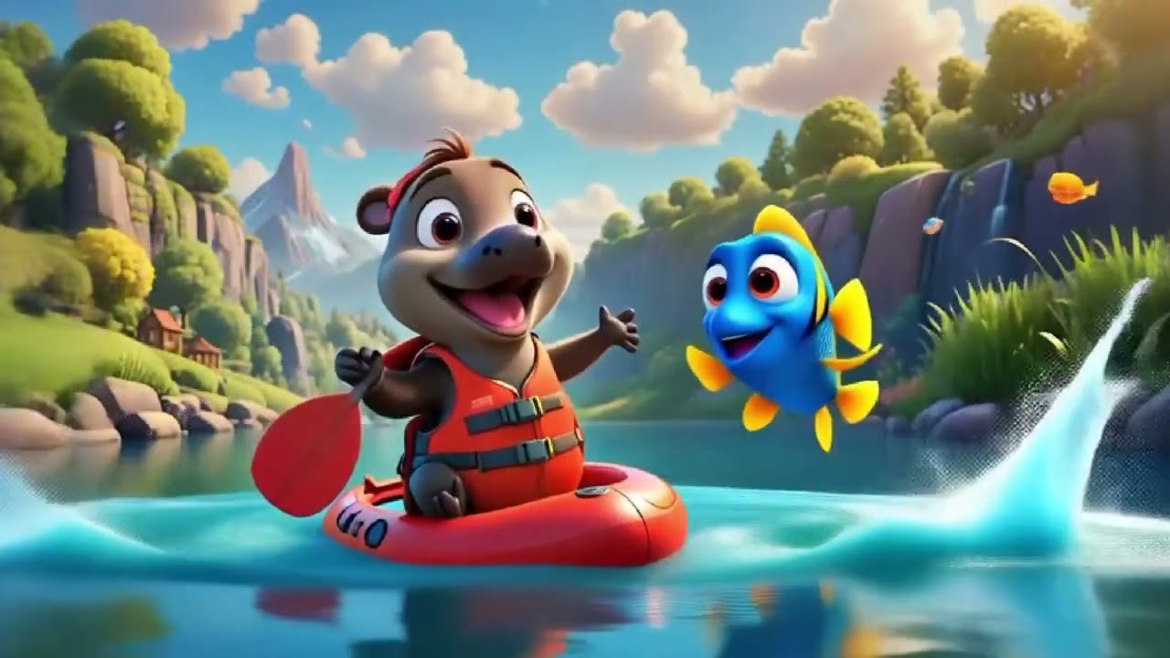 Rocket Bus to Rainbow Town | Colorful Space Adventure Song for Kids | Learn Colors & Fun Rhyme
