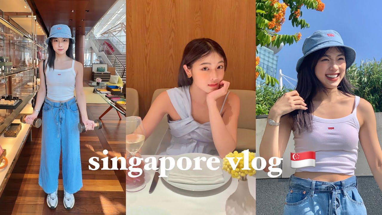Singapore Travel Vlog 🇸🇬 48 HOURS FOOD HUNTING IN MBS 🥓🍔🦞🍗🍜
