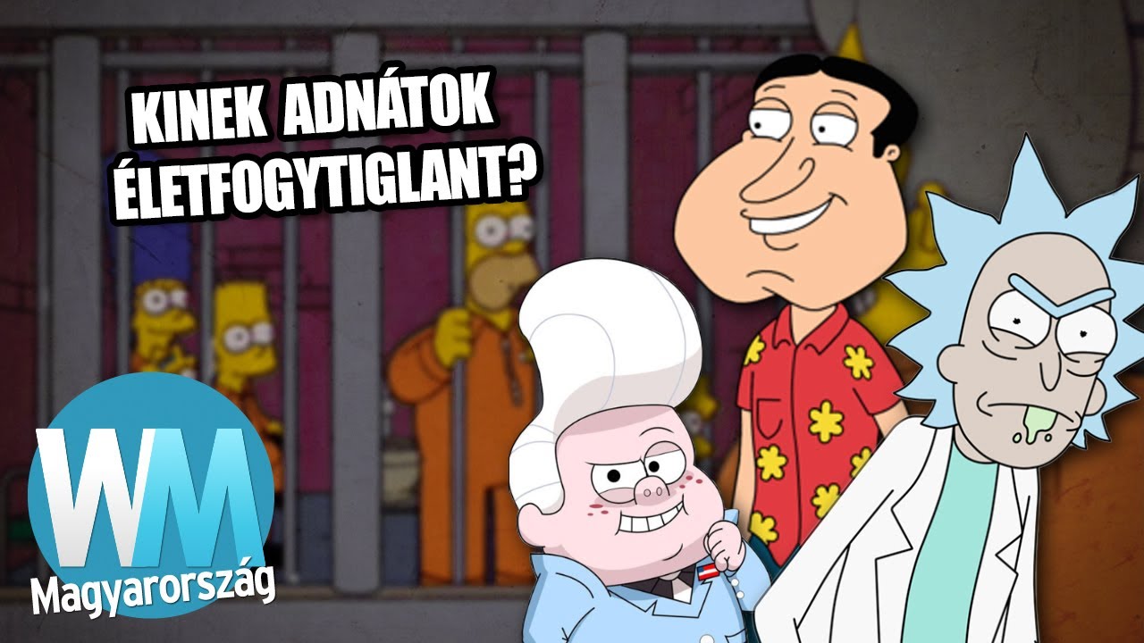 Top 10 rajzfilm karakter, akinek börtönben lenne a helye