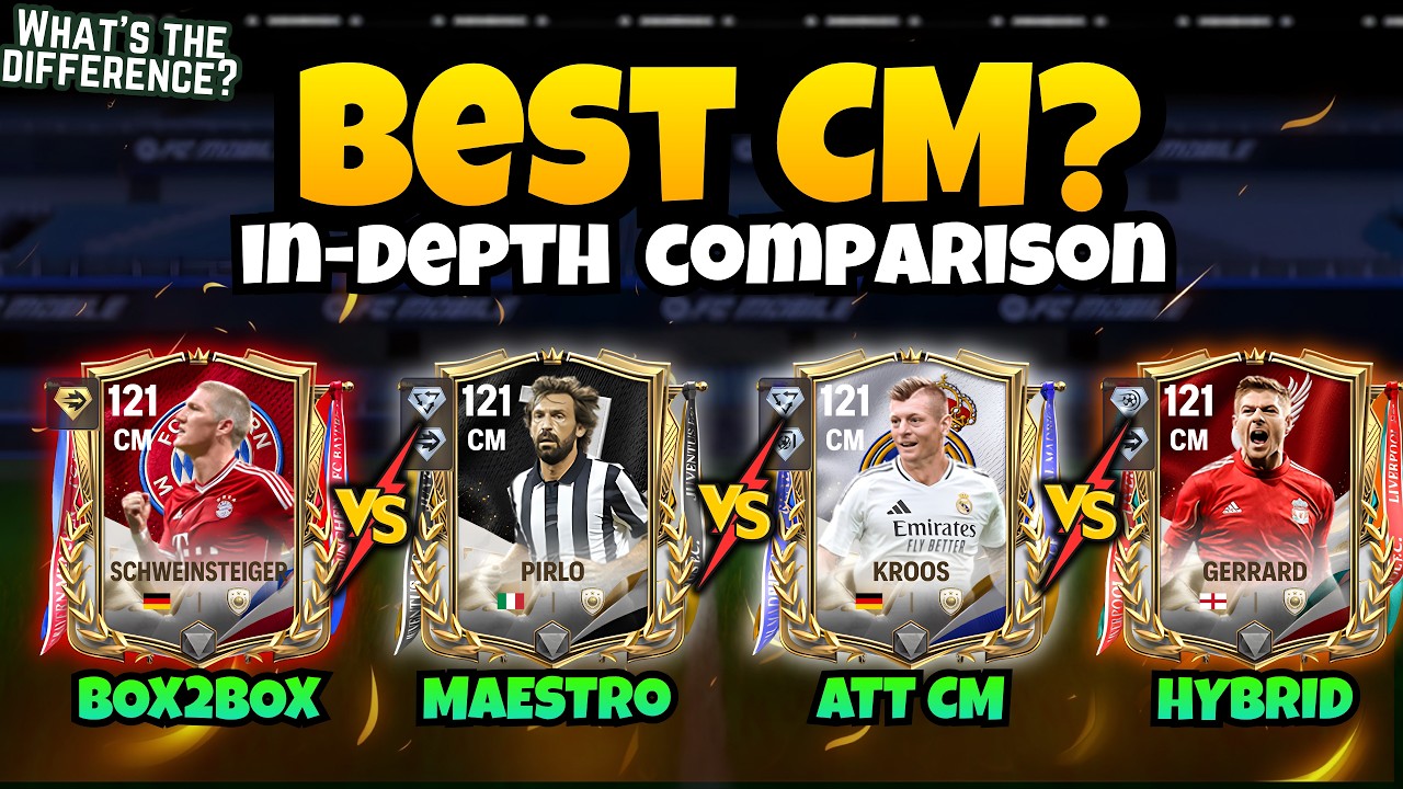 Who is the best CM for You in FC Mobile? Gameplay Comparison
