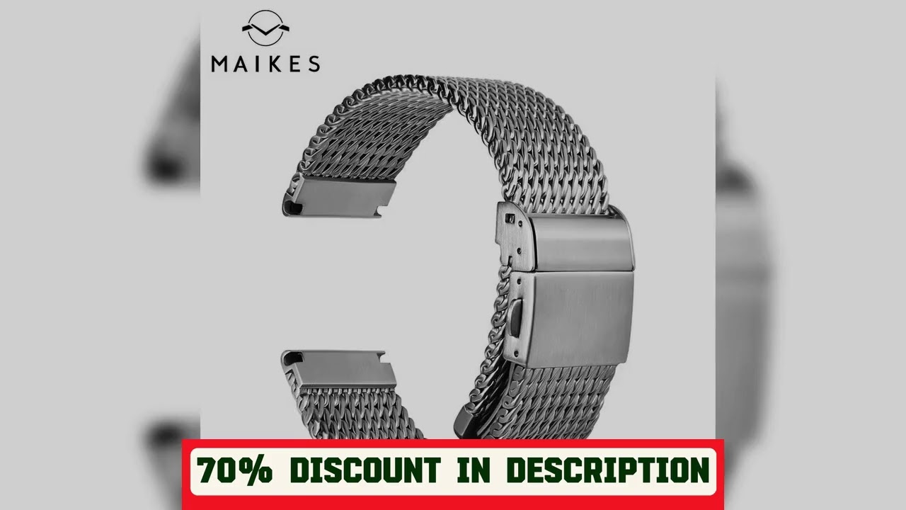 A must-have product! MAIKES 316L Stainless Steel Watch Strap For Rolex Omega IWC Breitling 20mm 21