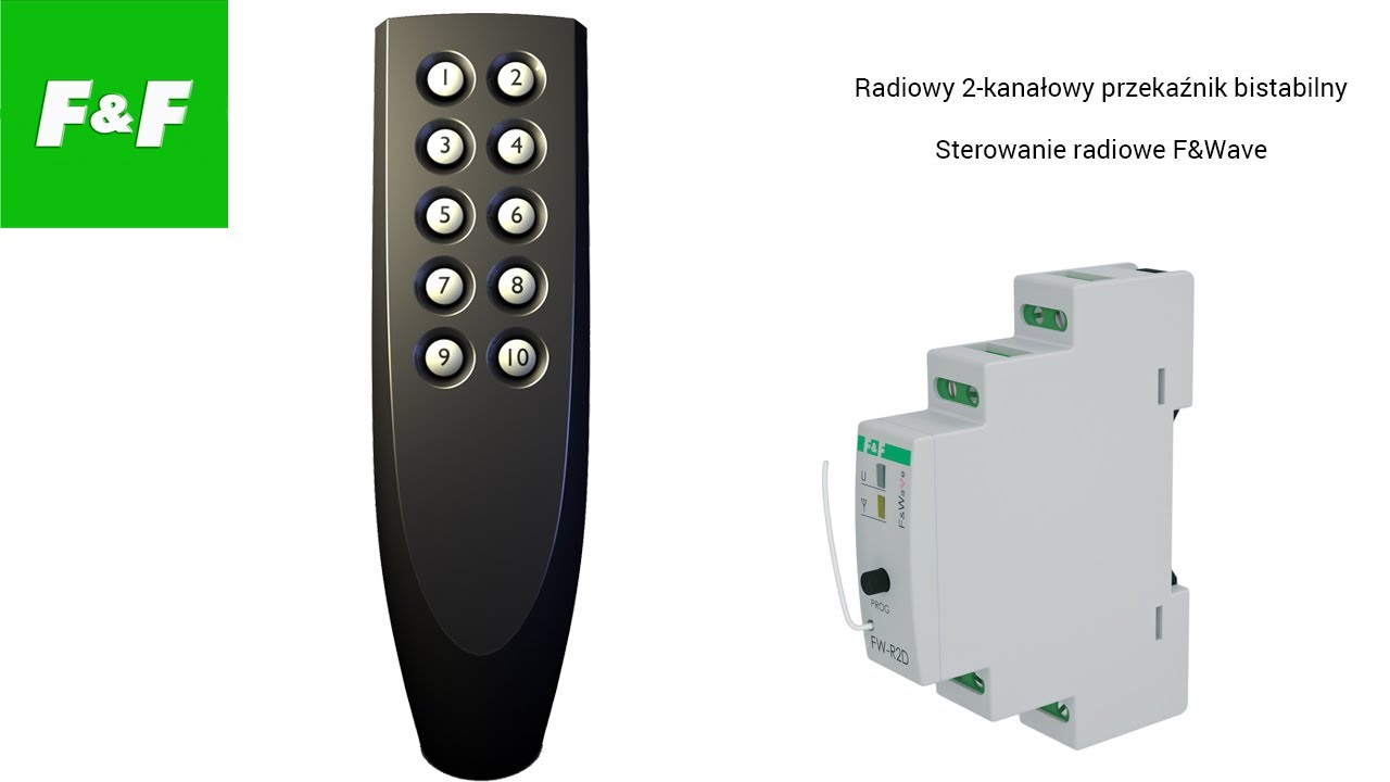 F&Wave - FW-R2D - Tanie sterowanie radiowe w domu - podwójny przekaźnik