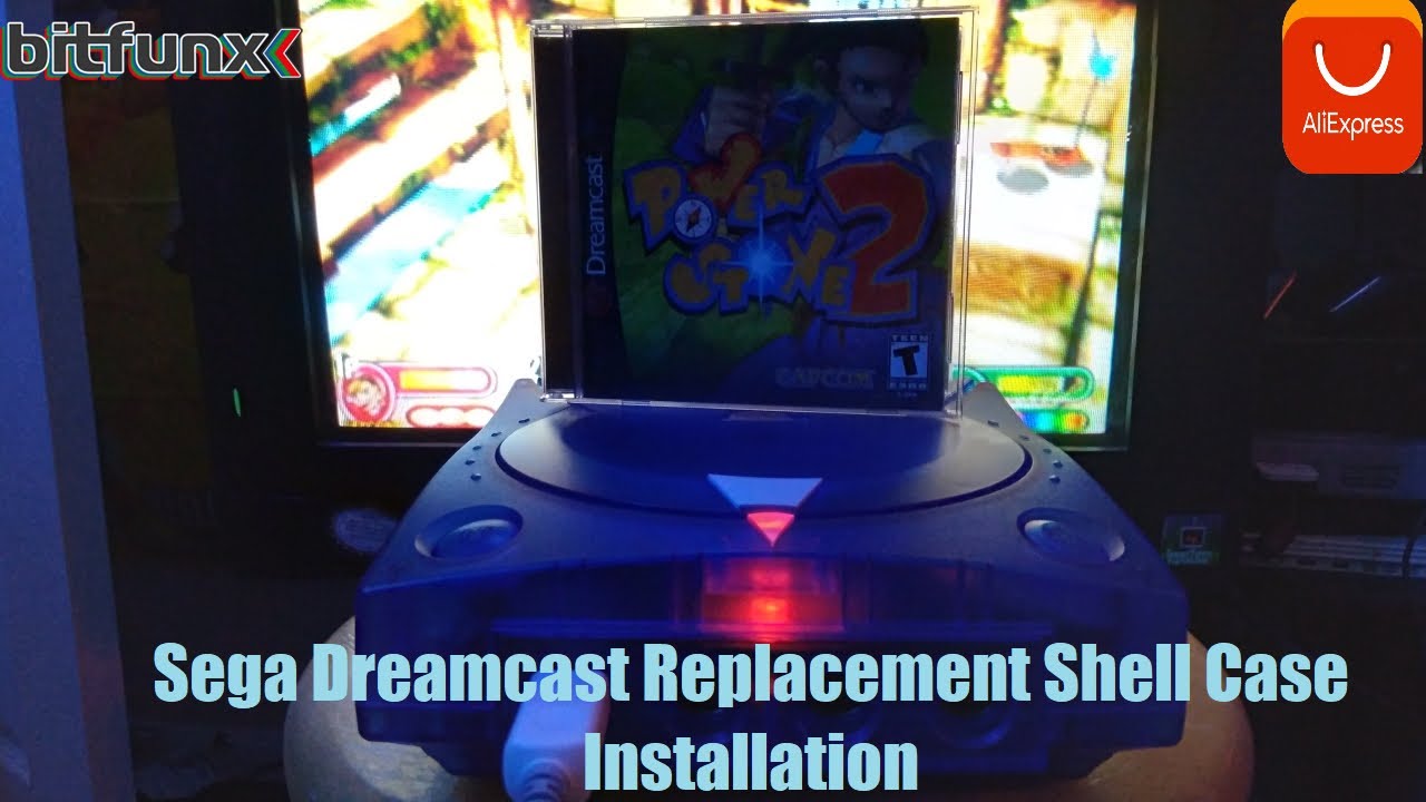 BitFunx Replacement Shell Case Installation | Sega Dreamcast (Translucent Blue)