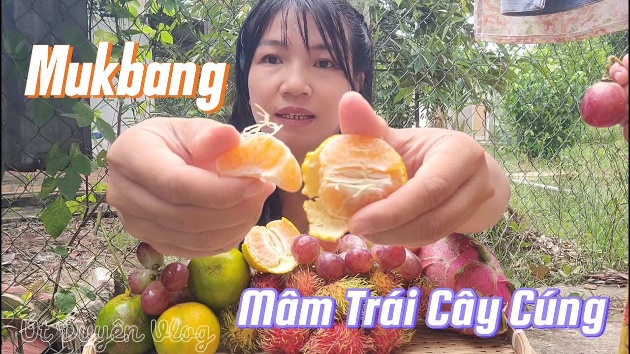 Mukbang Mâm Trái Cây Cúng | Út Duyên Vlog #192