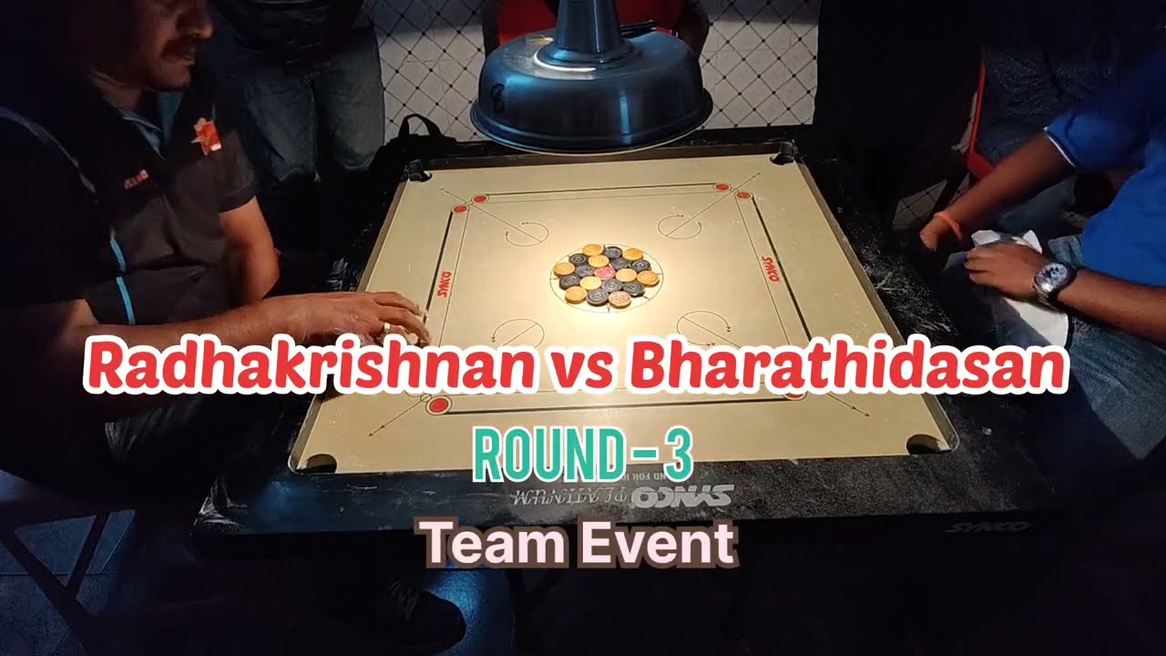 CARROM R-3 | RADHAKRISHNAN vs BHARATHIDASAN | Team Event #carromunlimited #carrom #chennai