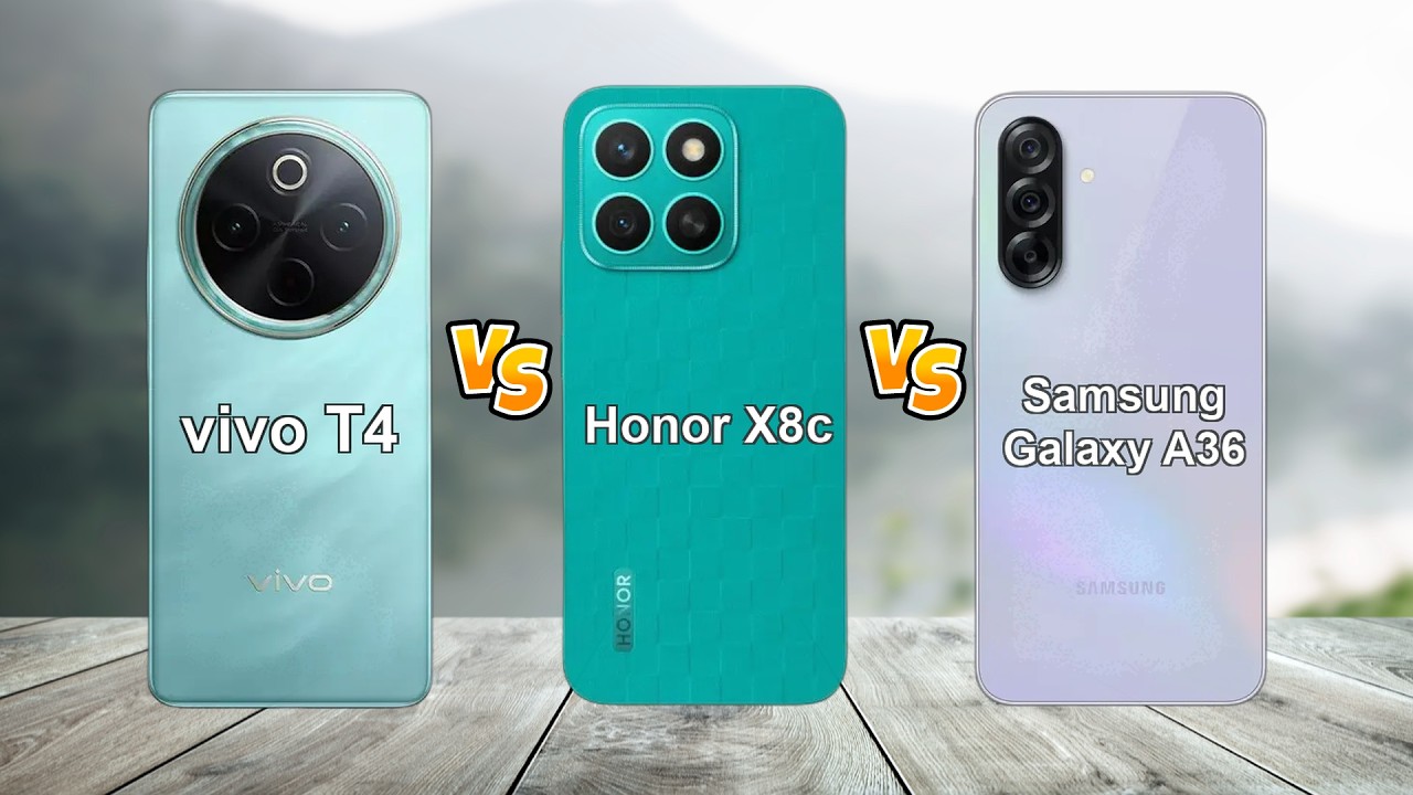 Vivo T4 vs Honor X8c vs Samsung Galaxy A36