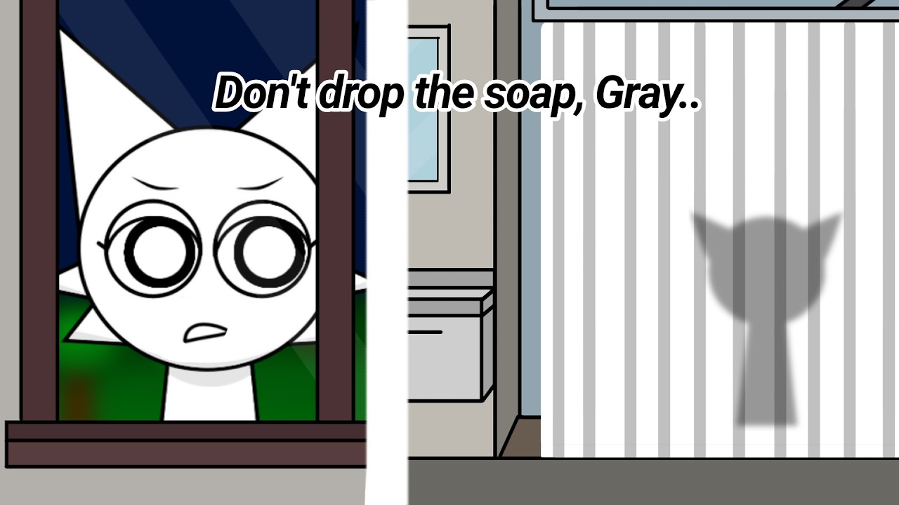 Sprunki Wenda X Gray Don't drop the soap animation SFW cut (reupload)