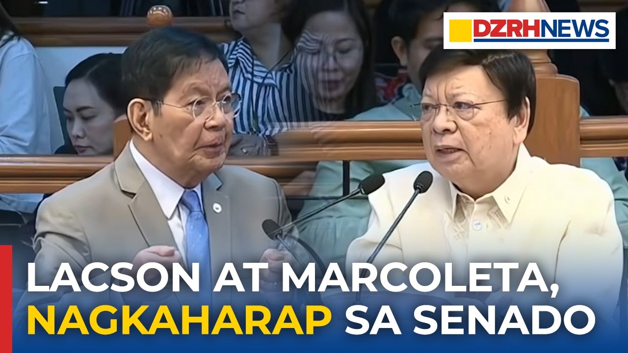 Sen. Lacson at Sen. Marcoleta, nagdebate kaugnay sa flood control at KIG