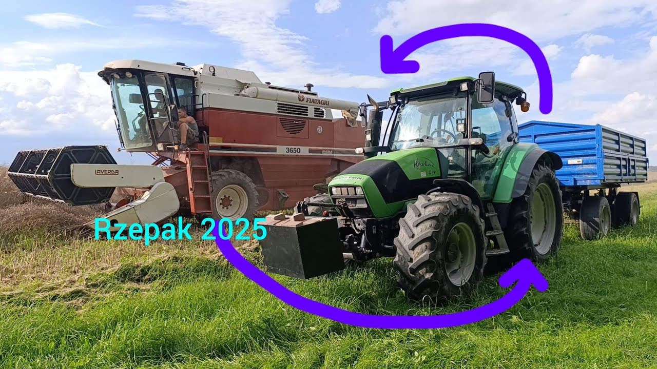 Rzepak 2025 💥przed burzą 🔥❤️ laverda& Deutz-Fahr 