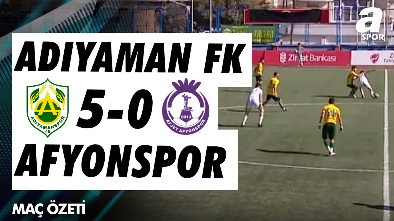 Adıyaman FK 5-0 Afyonspor | MAÇ ÖZETİ | Ziraat Türkiye Kupası 2.Tur