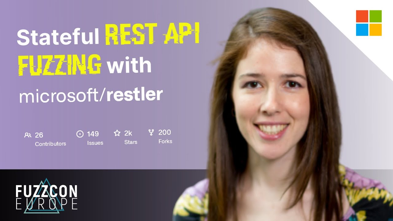 Stateful REST API Fuzzing with RESTler: Marina Polishchuk at FuzzCon Europe