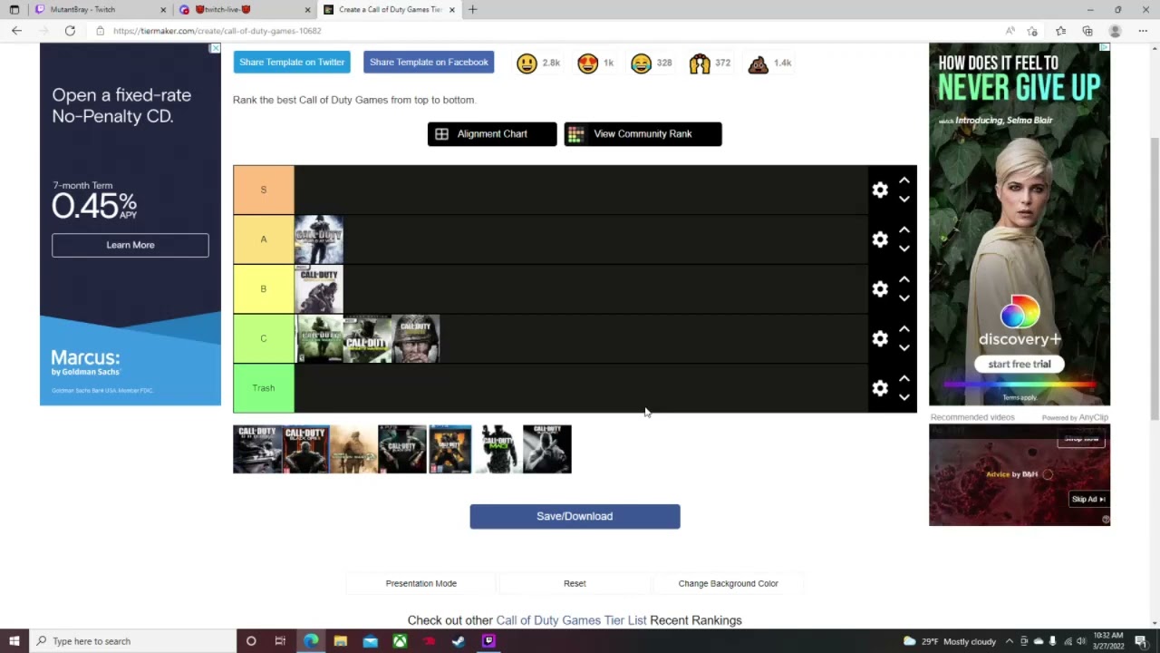 Call of Duty Tier List