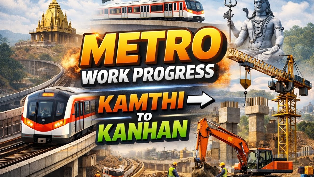 Kamthi to Kanan Metro Update 🚇 | Kamthi–Kanan Metro Work Latest Progress