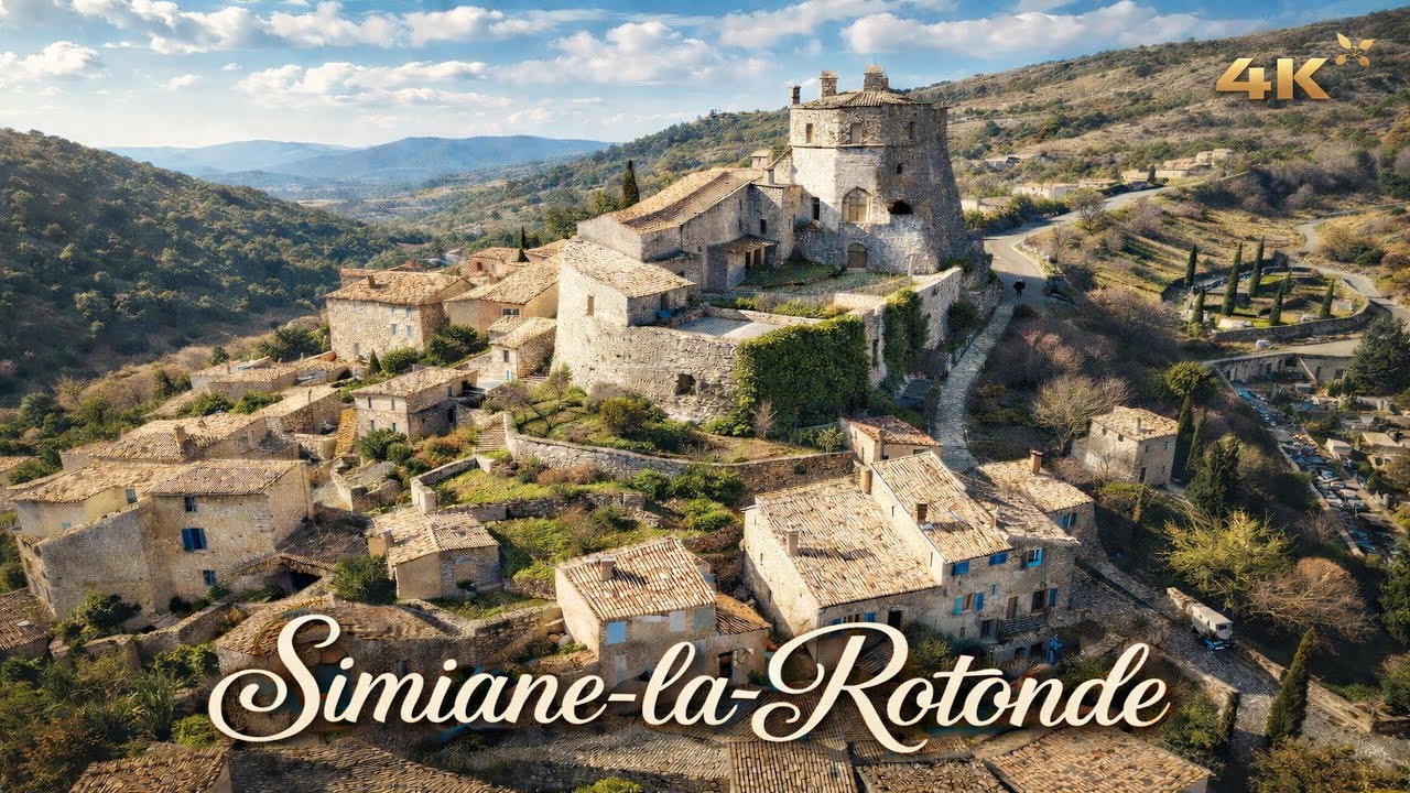 Simiane-la-Rotonde 🇫🇷 Provence | 4K Drone Footage (DJI Mini 3 Pro)
