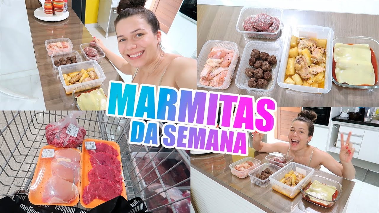 MARMITAS DA SEMANA - 17 PORÇÕES a 1,70 CADA
