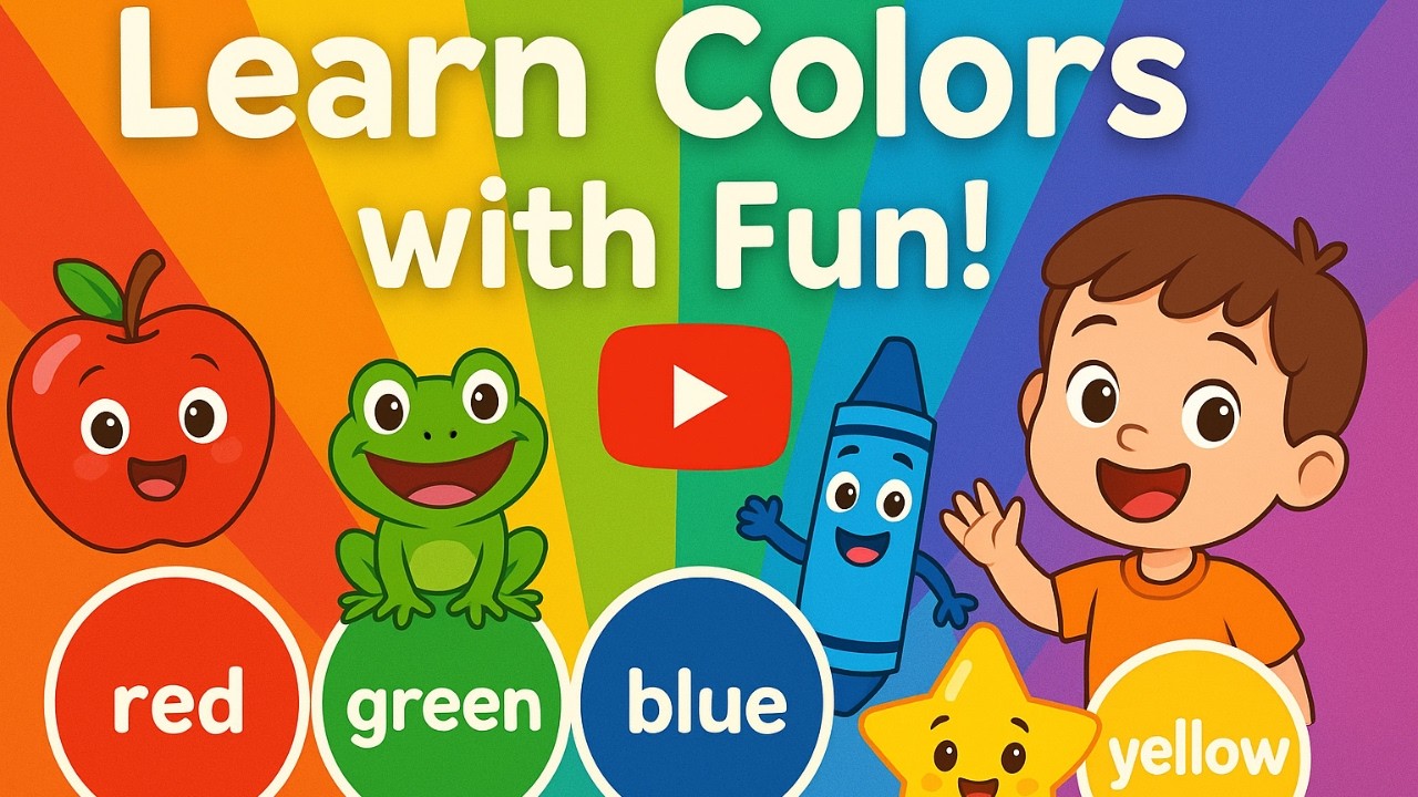 Learning Colours in English, Kids learning Colours, Learning Colour for children, Learn Colours.