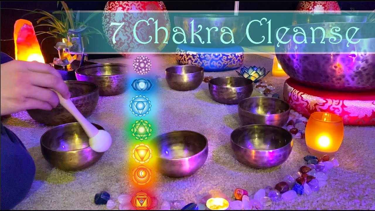 CLEANSE CHAKRA BLOCKAGES with Tibetan Singing Bowls, Cleanse Aura and Balance Chakra, Relax & Sleep