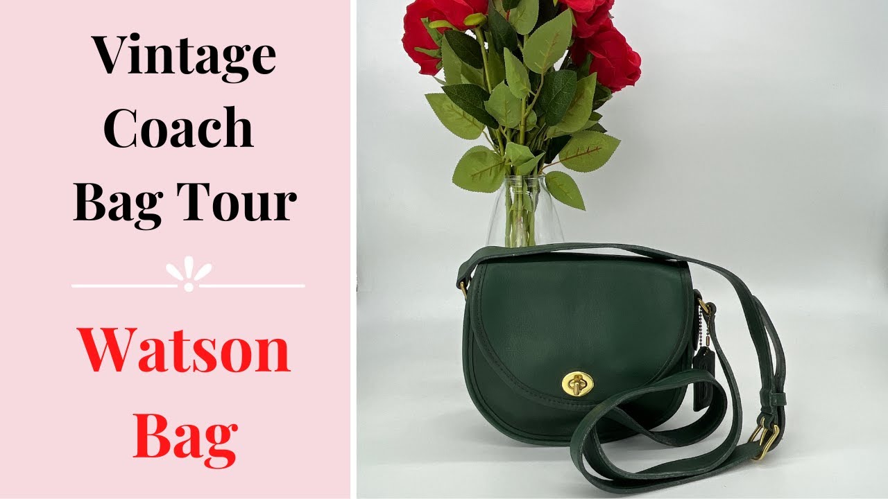 Vintage Coach Bag Tour | Bottle Green Watson Bag | Cristina Moda Vintage Shop