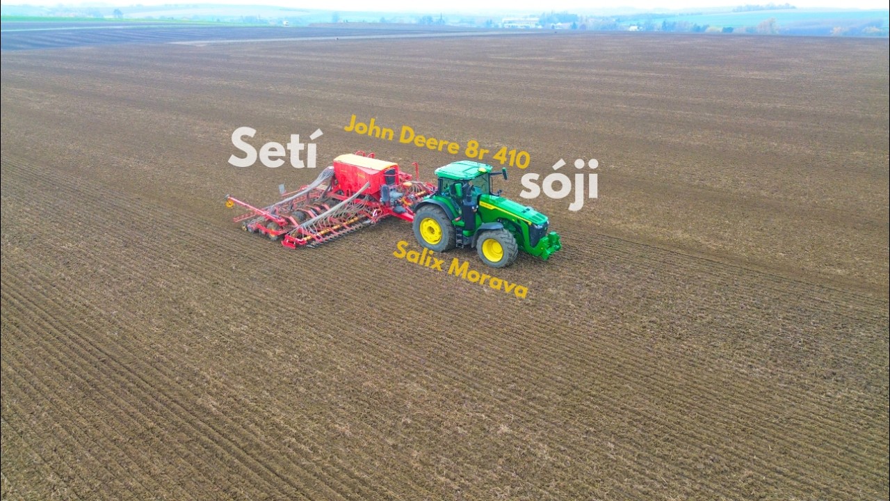 🇨🇿Setí sóji 2025☆Salix Morava☆John Deere 8r 410&Vaderstad