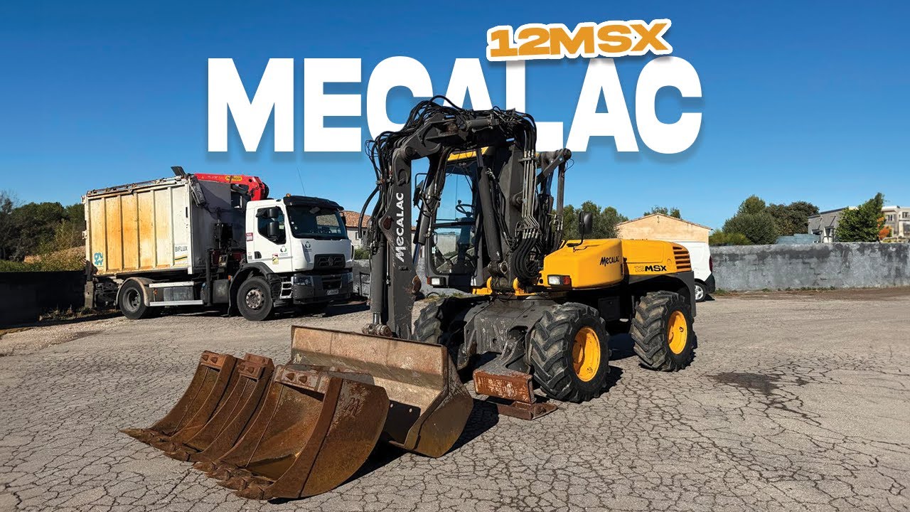 PRÉSENTATION PELLE SUR PNEUS MECALAC 12MSX