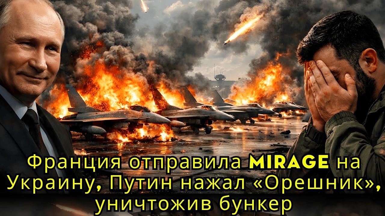 Франция отправила Mirage на Украину, Путин нажал «Орешник», уничтожив бункер | Военный Обзор
