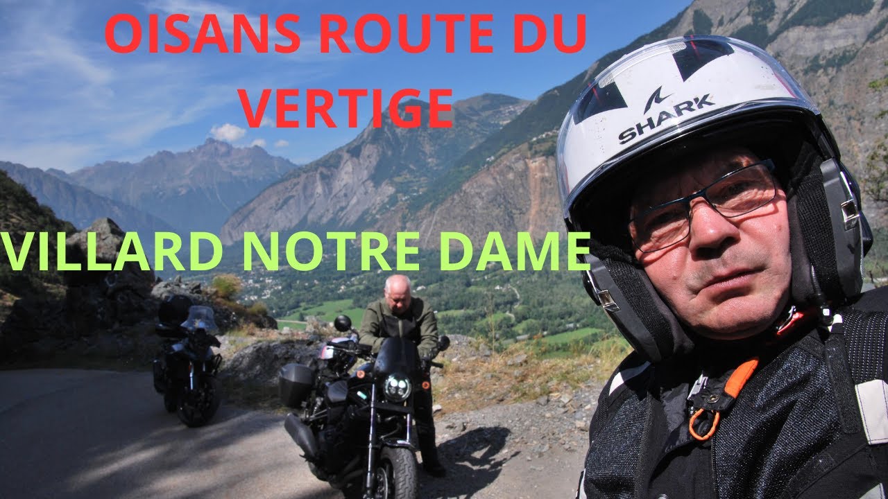 Oisans  Route du vertige Bourg d'Oisans Villard Notre Dame Villard Reymond EN SUZUKI  V-STROM 800 SE