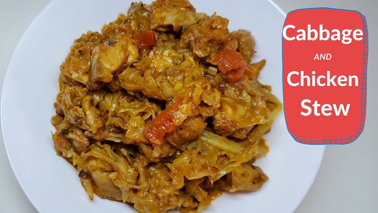 Видео рецепт тушеной капусты с курицей, пошагово