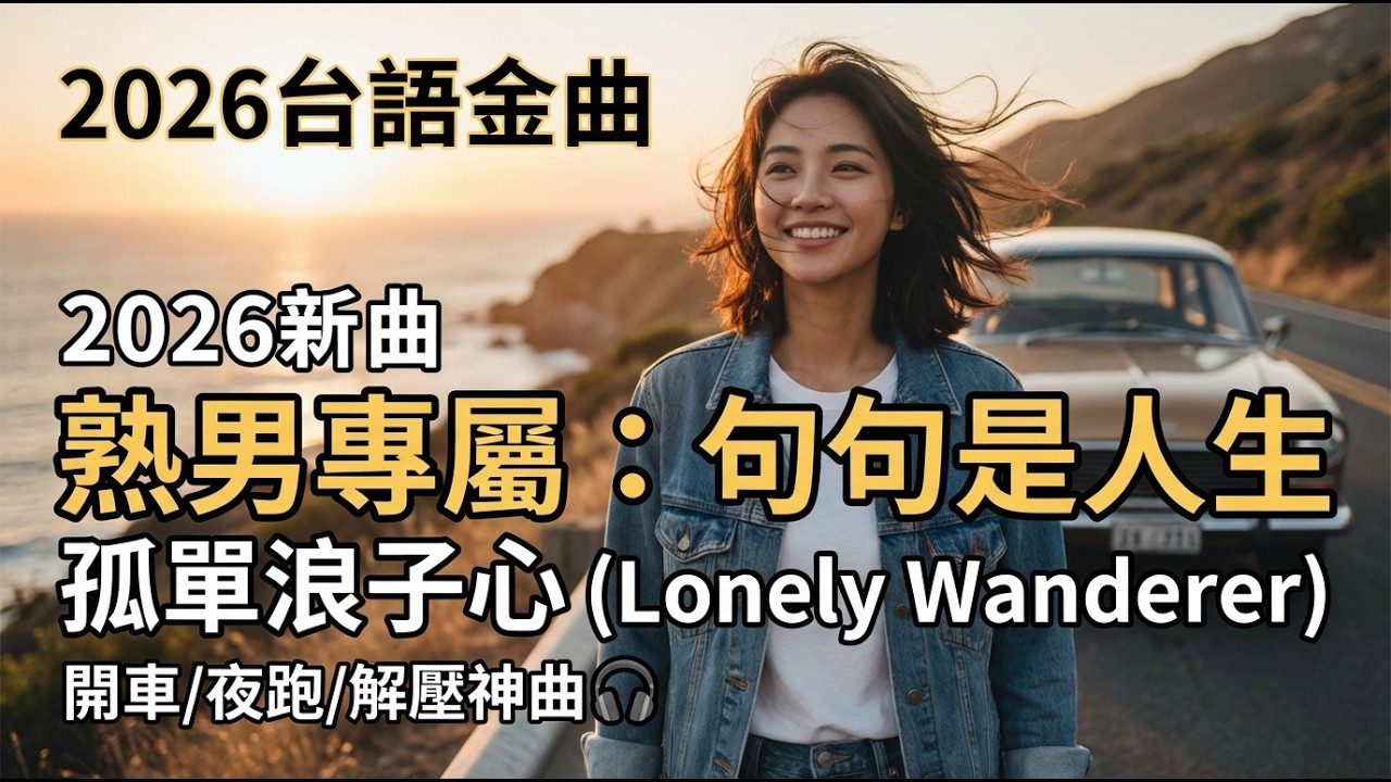 2026復古原創台語金曲《孤影漂泊》｜異鄉拼搏心酸，堅守夢想不言放棄，90年代那卡西風格深情演繹 | 