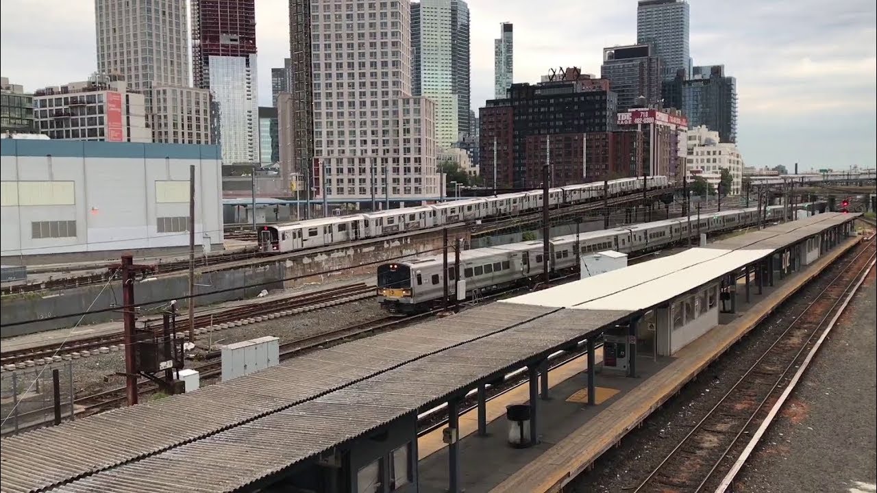 Morning Rush Hour @ Hunterspoint Avenue [NYC Subway, LIRR, & Amtrak] 9/16/19