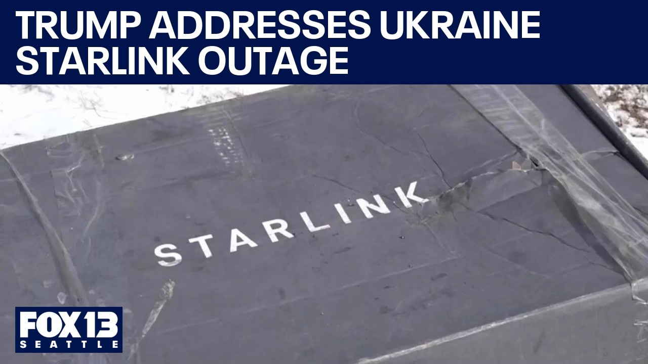 Trump addresses continuing Starlink issues with Ukraine | FOX 13 Seattle
