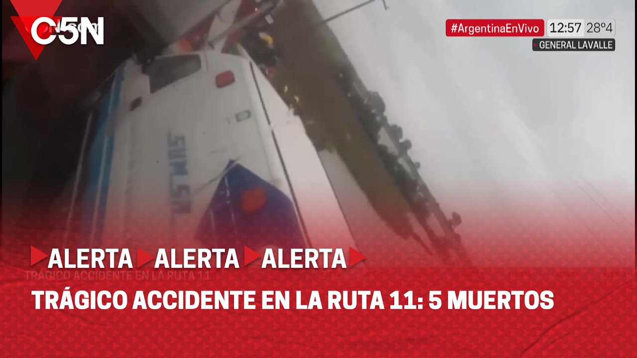 TRÁGICO ACCIDENTE en la RUTA 11: 5 MUERTOS
