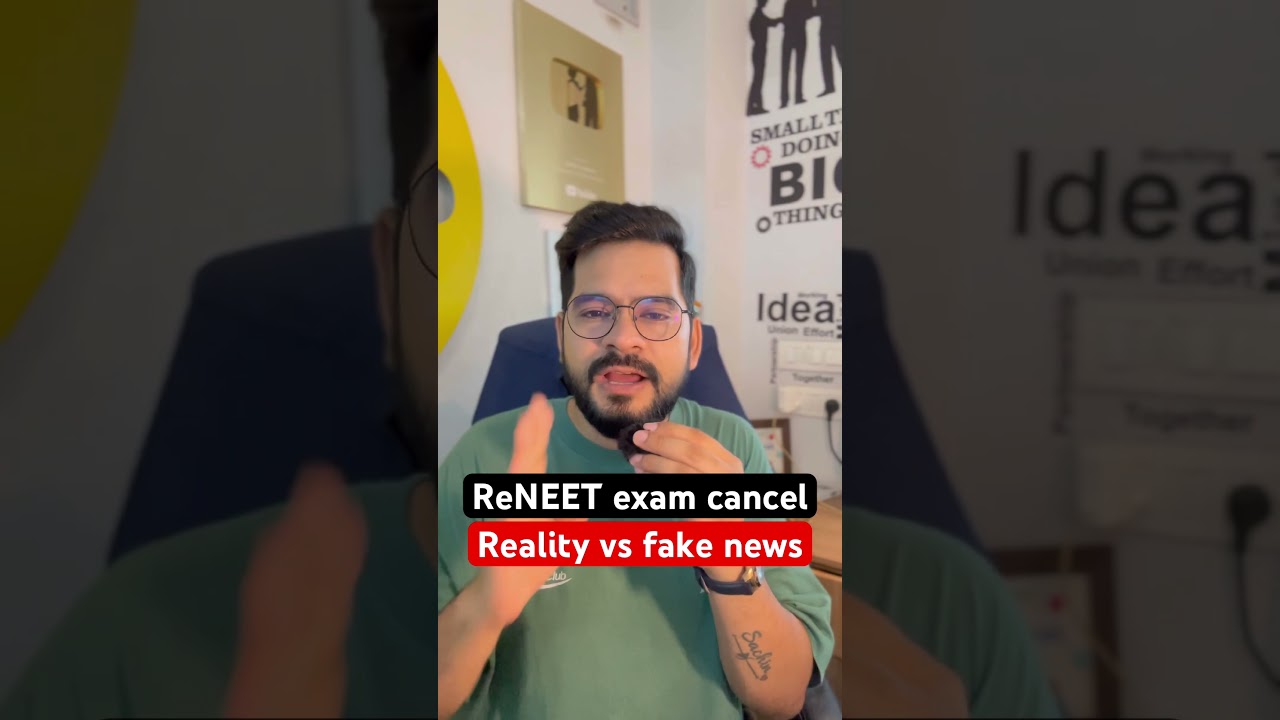 ReNEET exam cancel ? Reality vs fake news #sachinsirphysics #reneet2026