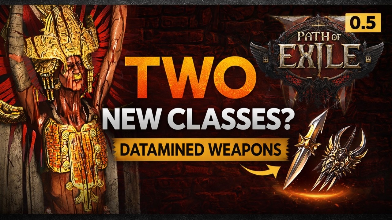 Shadow Is Too Easy - But What If PoE2 0.5 Adds TWO New Classes? 👀 | Datamined Weapons