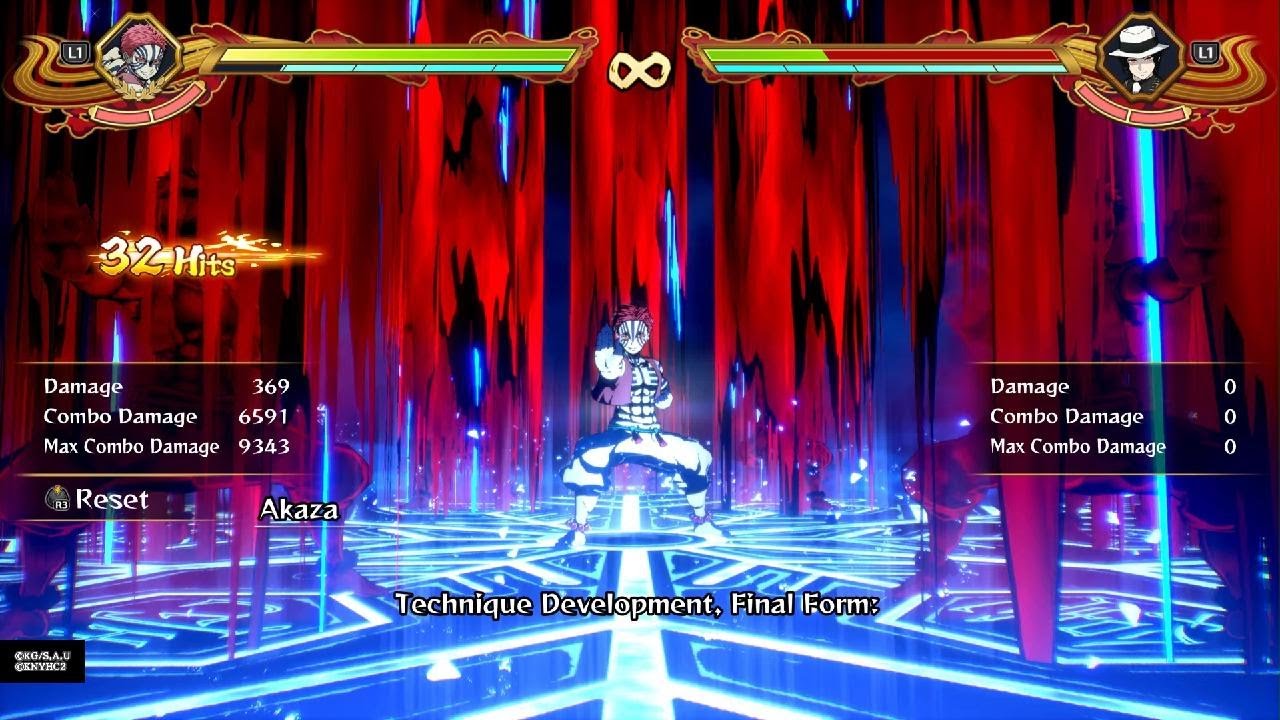 Demon Slayer -Kimetsu no Yaiba- The Hinokami Chronicles 2 infinity castle Akaza Optimal combos